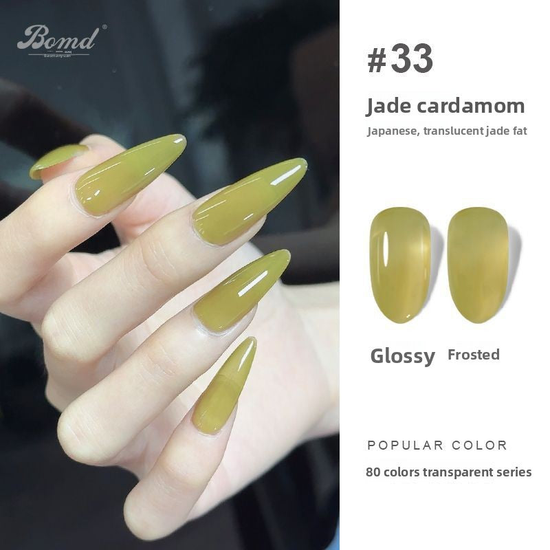 Ice-clear nude nail polish glue