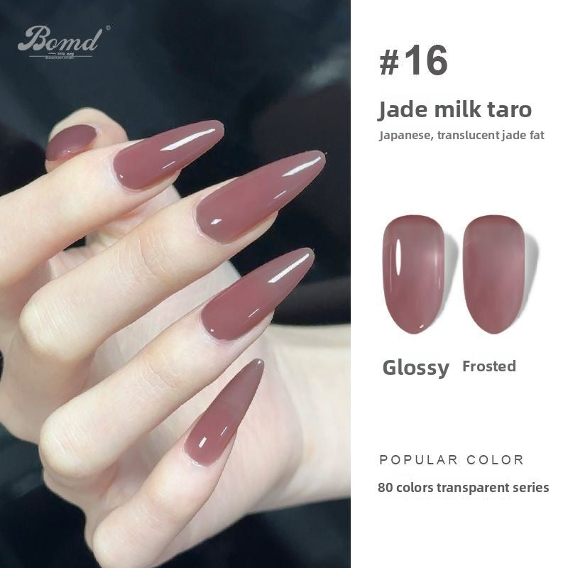 Ice-clear nude nail polish glue