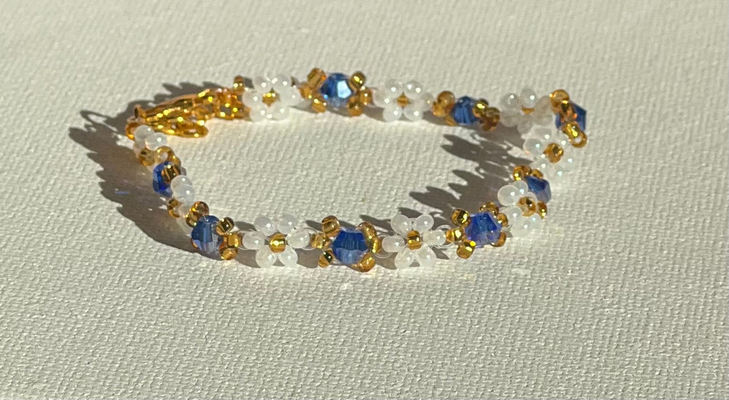 Vibrant Daisy Gemstone Bracelets