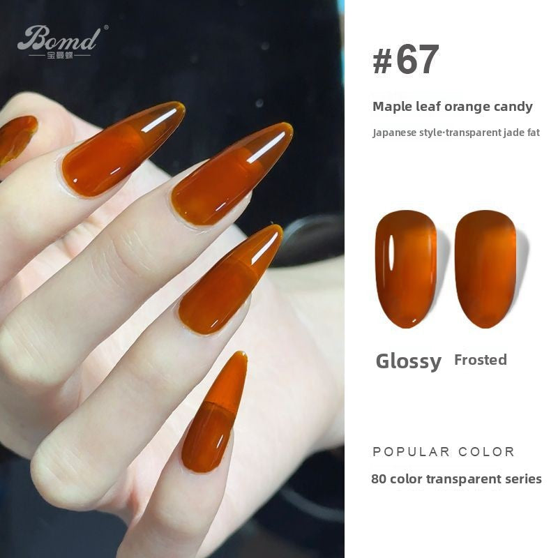 Ice-clear nude nail polish glue