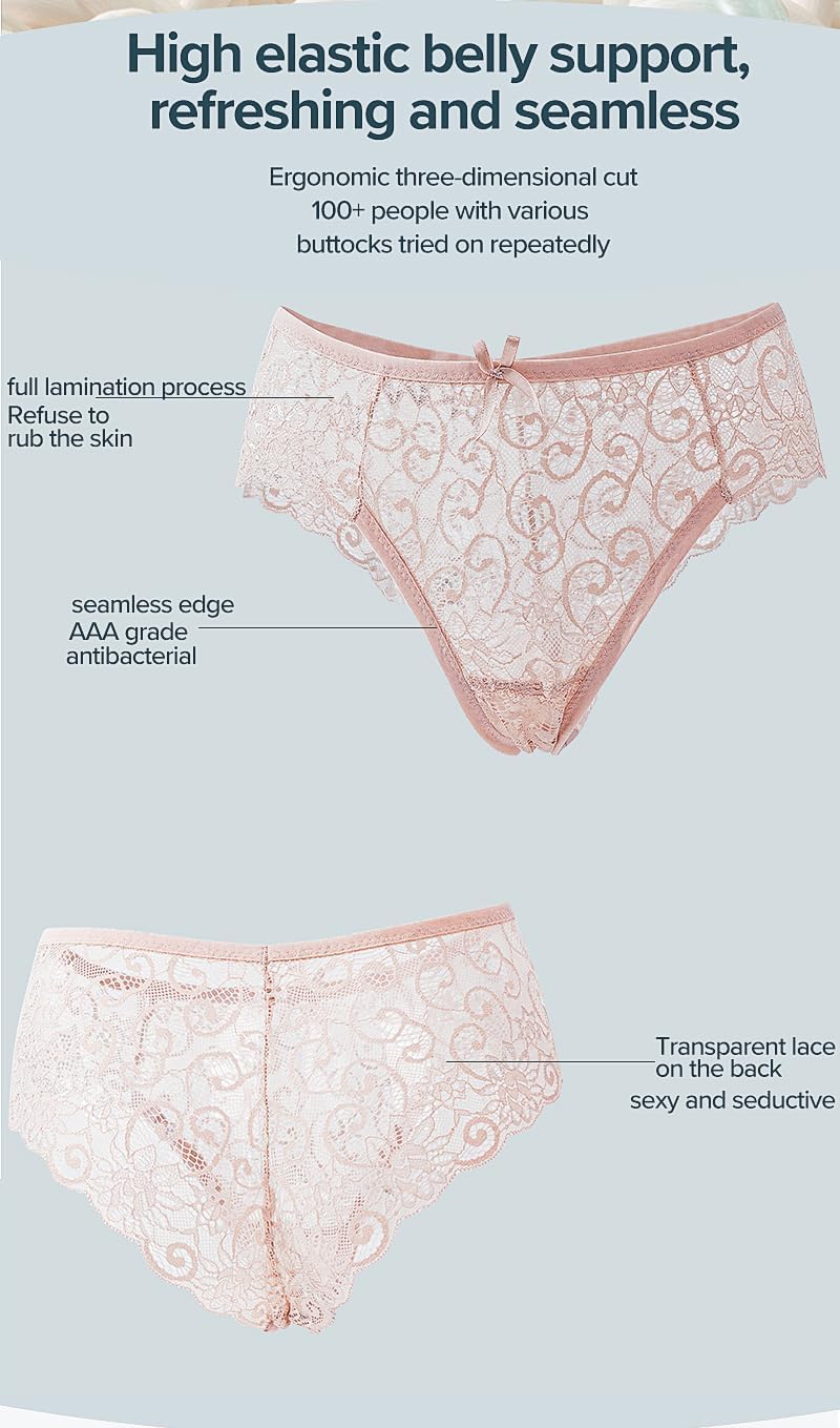 Misharen 6Pcs Pack Combo - Lace Lingerie Underwear