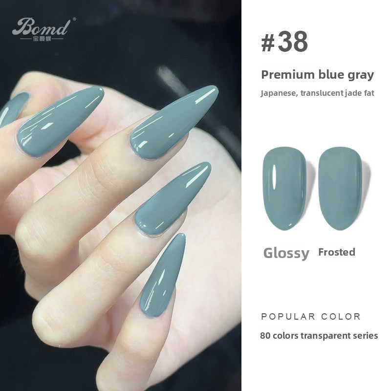 Ice-clear nude nail polish glue