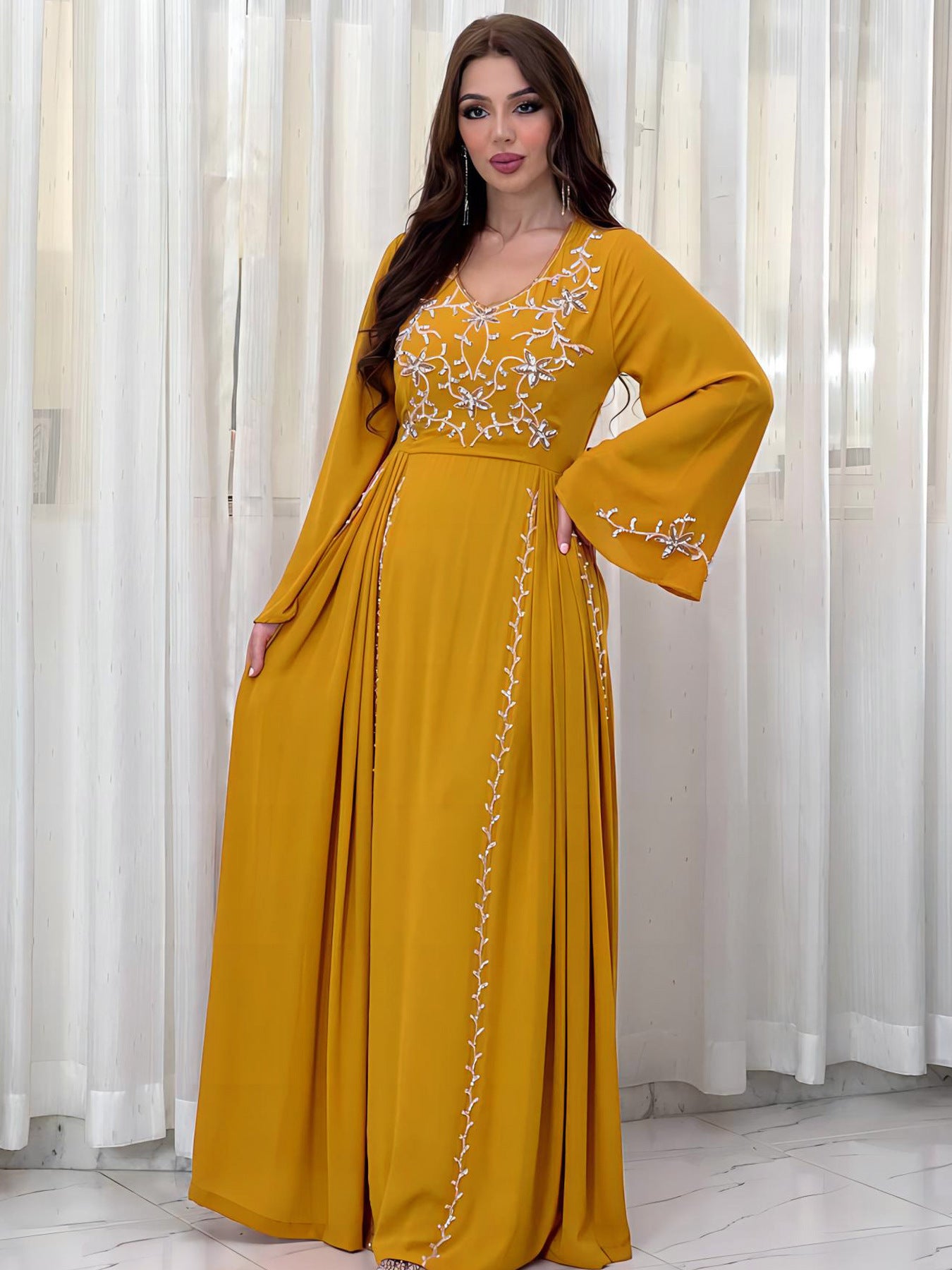 Elegant Party Applique Dress