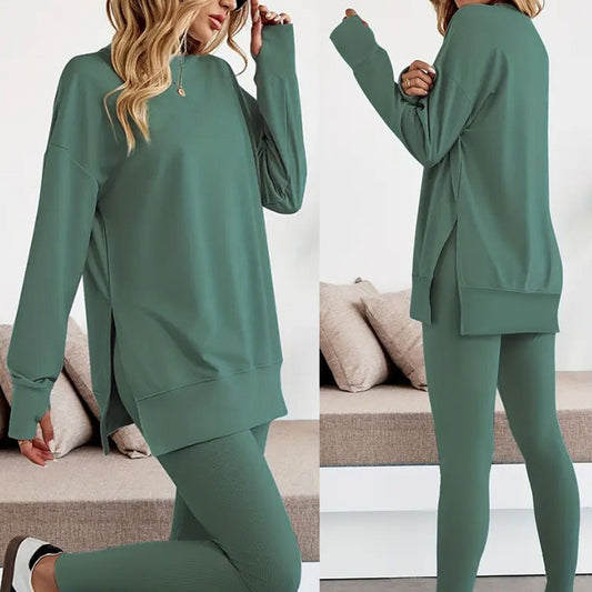 Sweatshirt And Leggings Two-piece Set