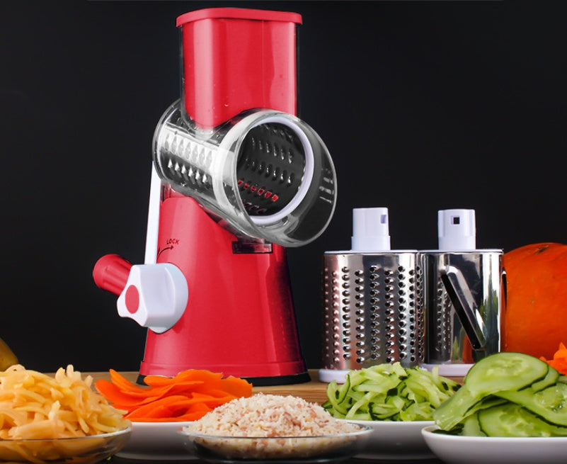 Manual   Multifunctional Round Mandoline   Vegetable Cutte & Slicer