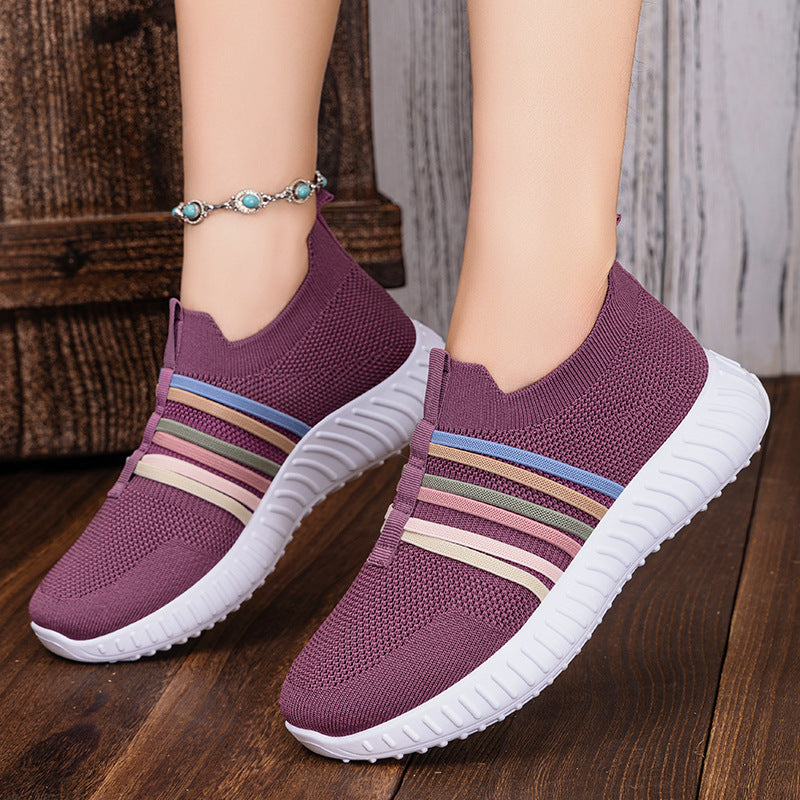 Women's Casual Shoes Breathable Mesh Surface Plus Size with Soft Bottom Pumps