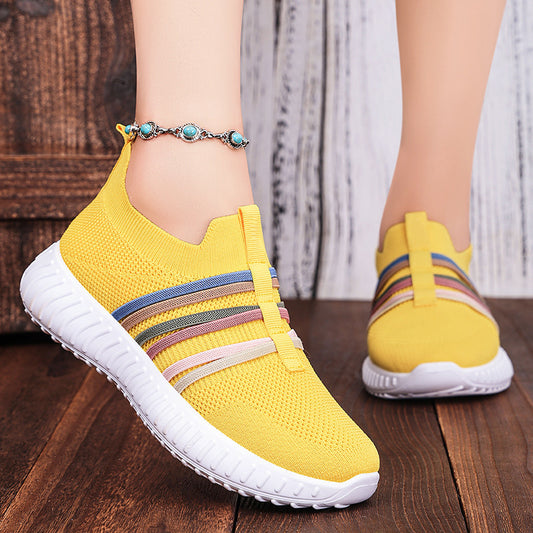 Women's Casual Shoes Breathable Mesh Surface Plus Size with Soft Bottom Pumps