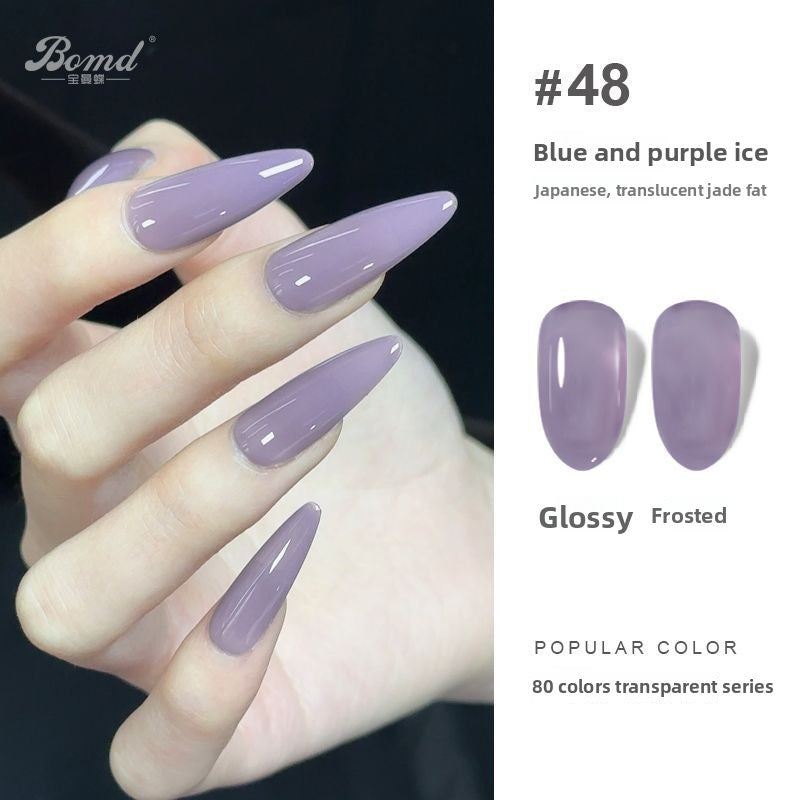 Ice-clear nude nail polish glue