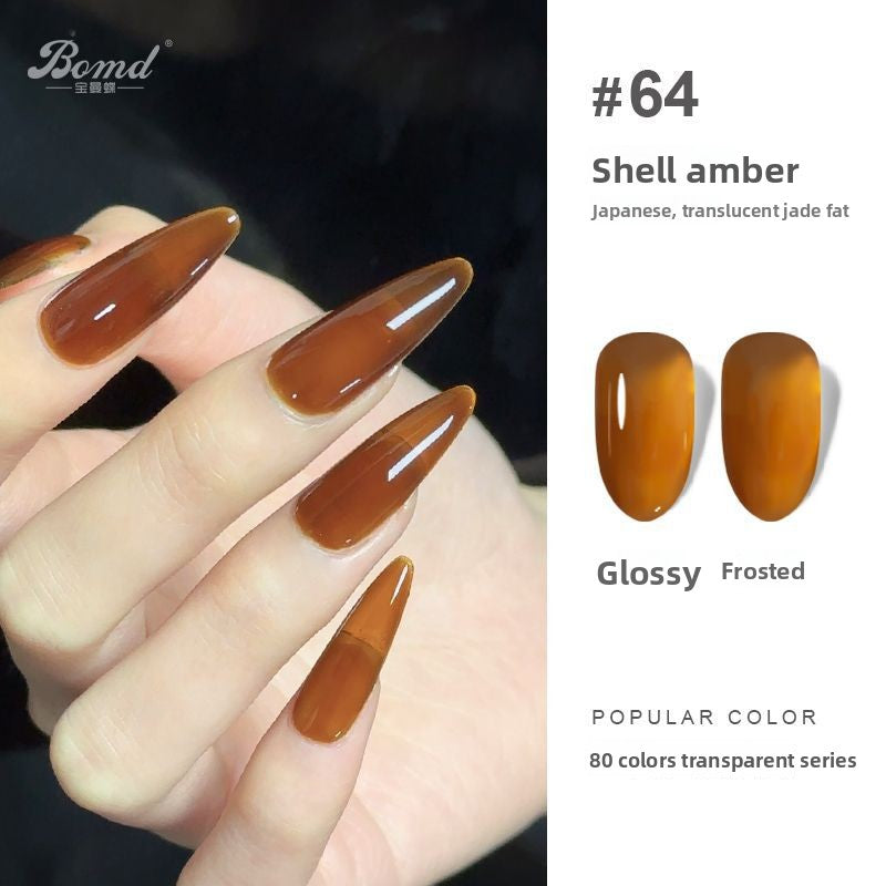 Ice-clear nude nail polish glue