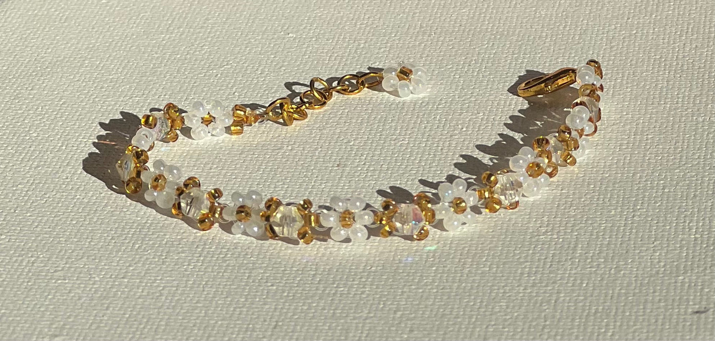 Vibrant Daisy Gemstone Bracelets