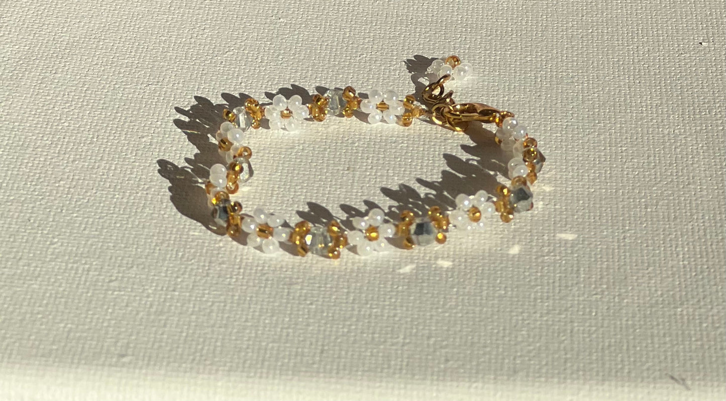 Vibrant Daisy Gemstone Bracelets