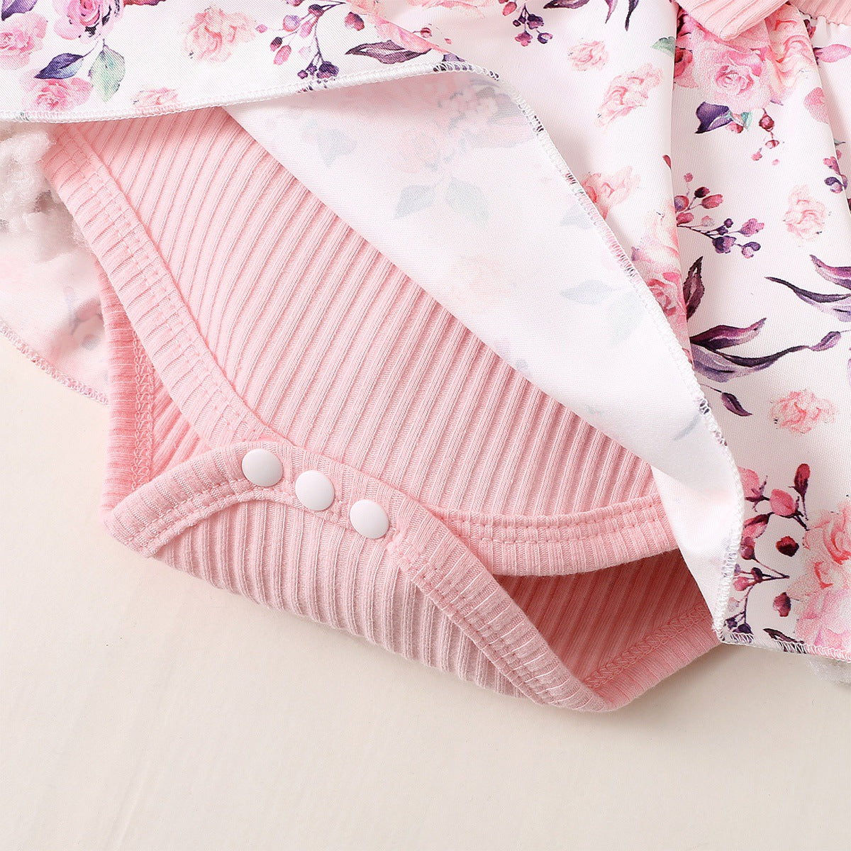 Baby Girl Flower Triangle Romper
