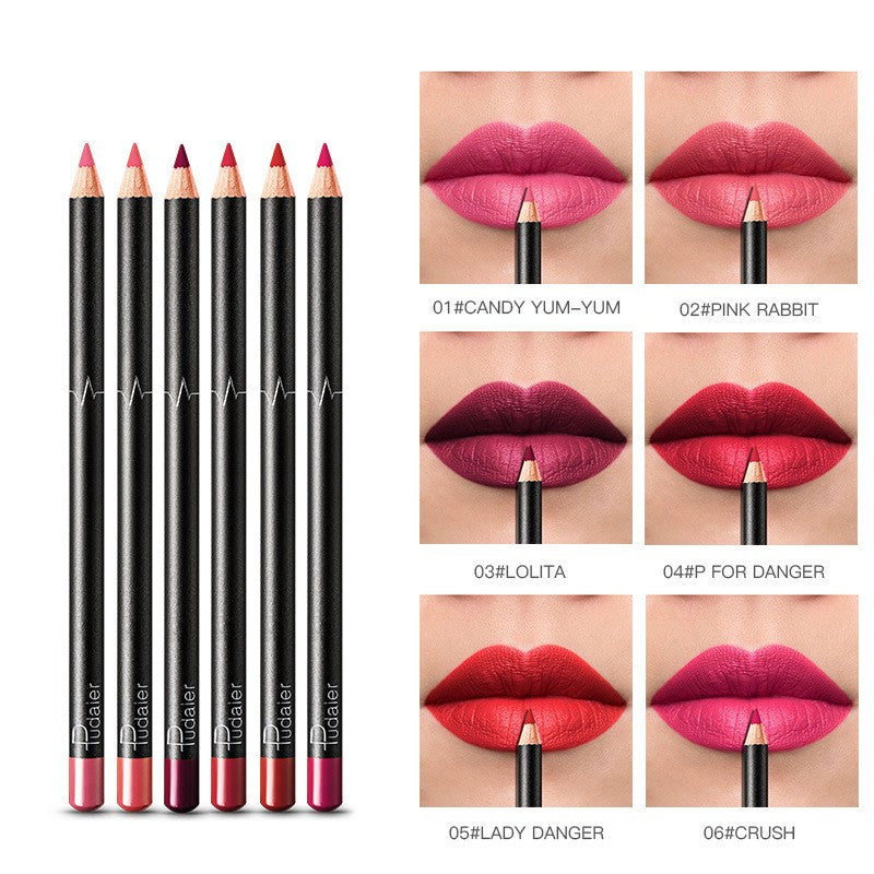 New 36-color Lip Liner Waterproof Non-smudge Nude Color Biting Lip Makeup Matte Multi-color Lip Pencil Lipstick Set
