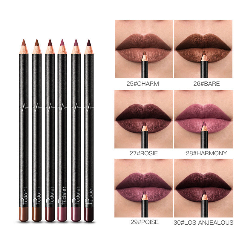 New 36-color Lip Liner Waterproof Non-smudge Nude Color Biting Lip Makeup Matte Multi-color Lip Pencil Lipstick Set
