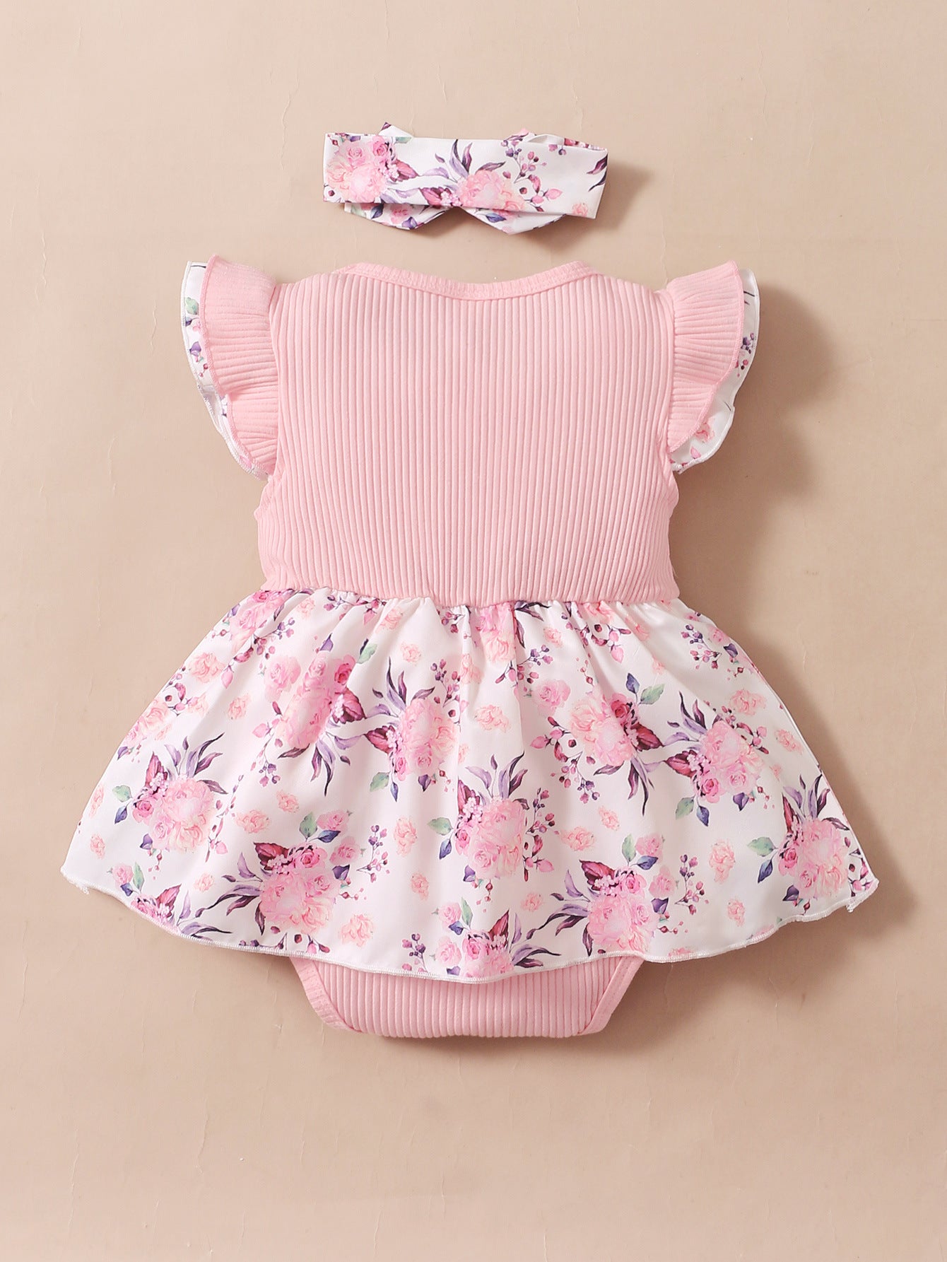 Ins Baby Spring And Autumn Style 2022 New Korean Version Of The Hot Style Female Baby Sleeveless Flower Print Triangle Romper