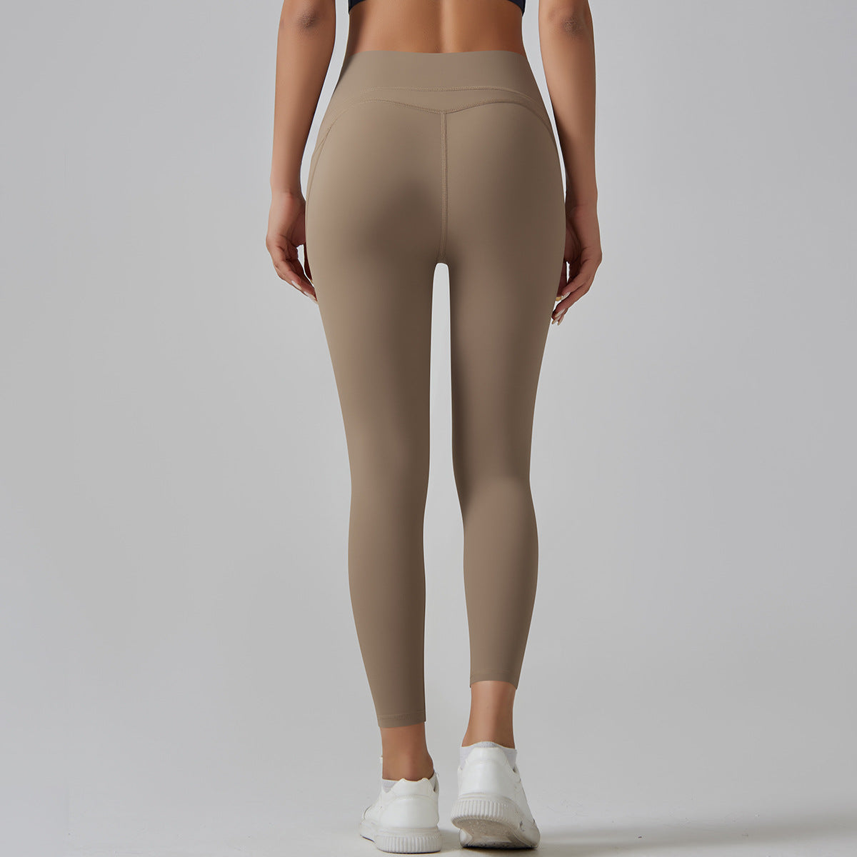 High Waist Nude Yoga Pants Women&#039;s Seamless Quick-drying Tight Pocket Running Brushed Fitness Pants Hip Lifting Sports Yoga Clothes