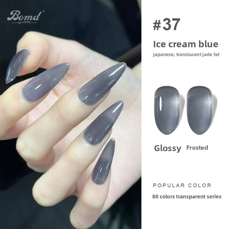 Ice-clear nude nail polish glue