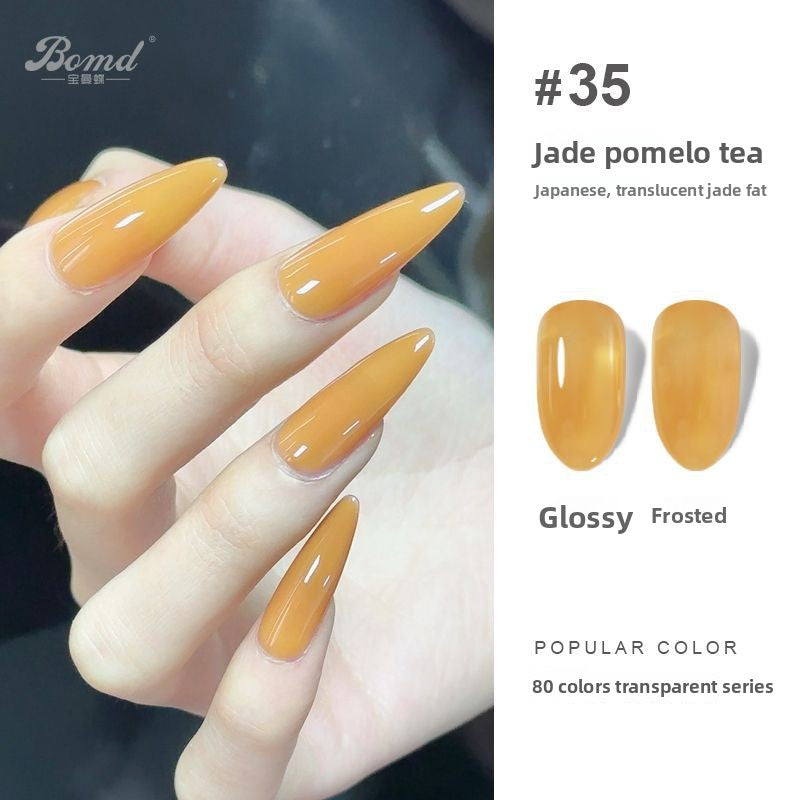 Ice-clear nude nail polish glue