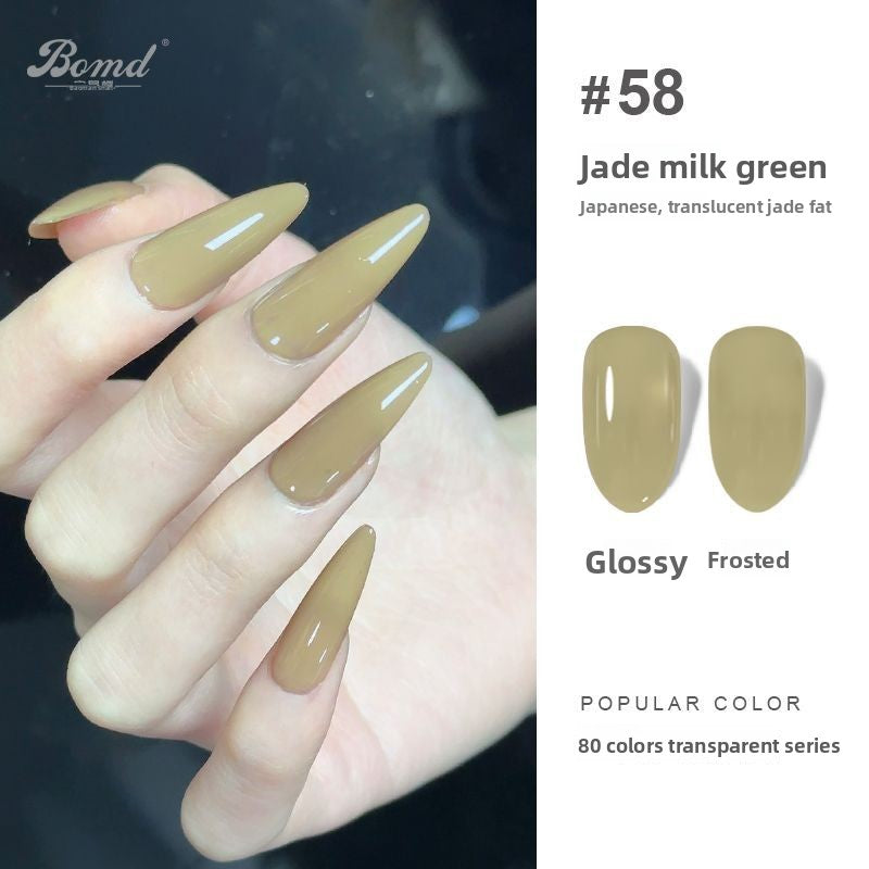 Ice-clear nude nail polish glue