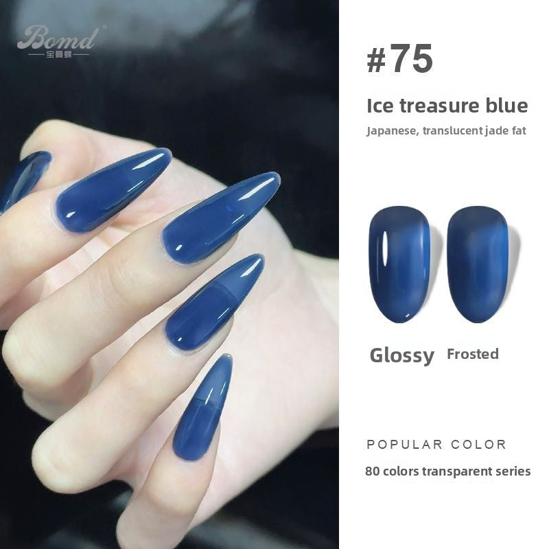 Ice-clear nude nail polish glue