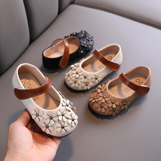 Little Girls Flower Design Shoes