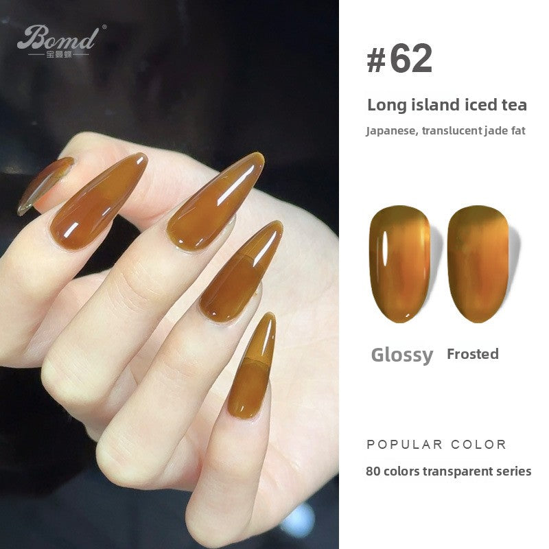 Ice-clear nude nail polish glue