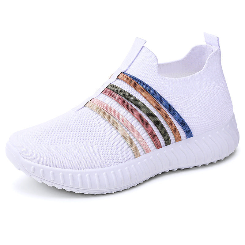 Women's Casual Shoes Breathable Mesh Surface Plus Size with Soft Bottom Pumps