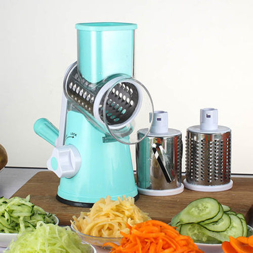 Manual   Multifunctional Round Mandoline   Vegetable Cutte & Slicer