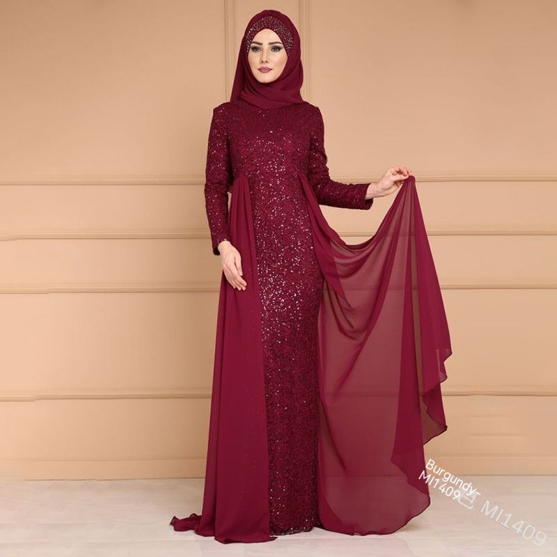 Ladies Gift Retro Style Long Fish Tail Dress