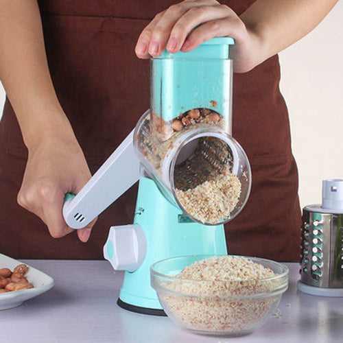 Manual   Multifunctional Round Mandoline   Vegetable Cutte & Slicer