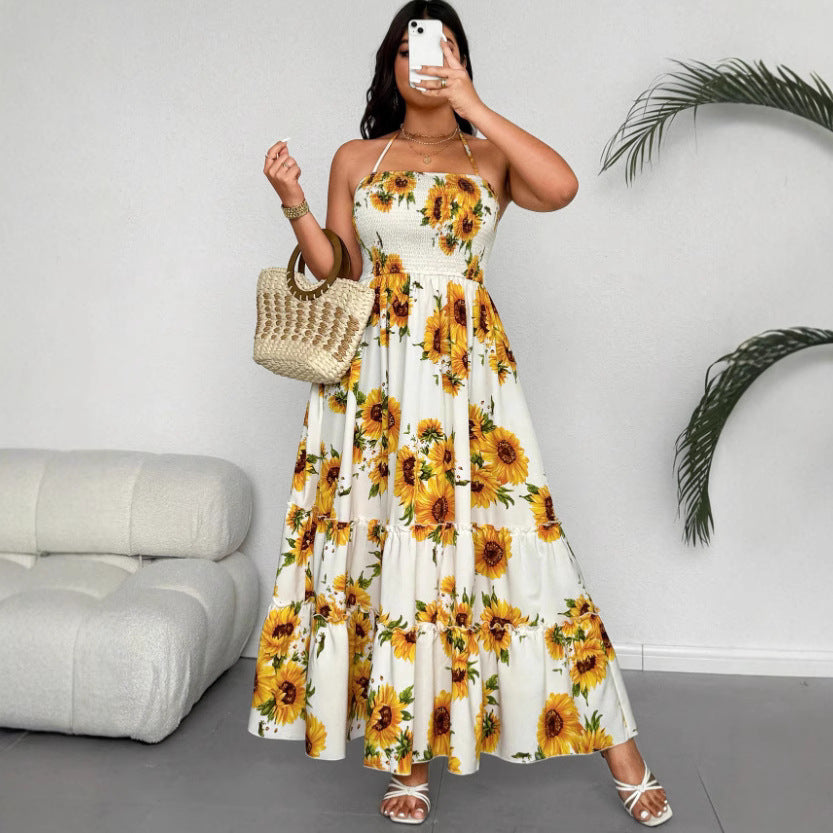 Women's Fashion Long Strap Dress