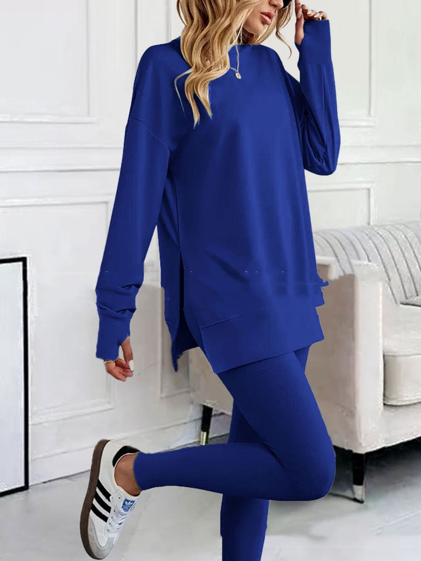 Sweatshirt And Leggings Two-piece Set