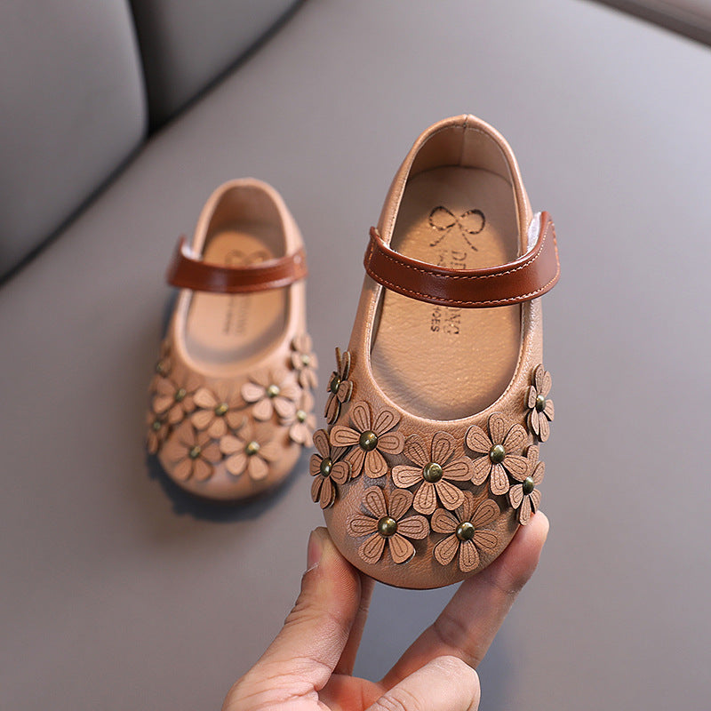 Little Girls Flower Design Shoes