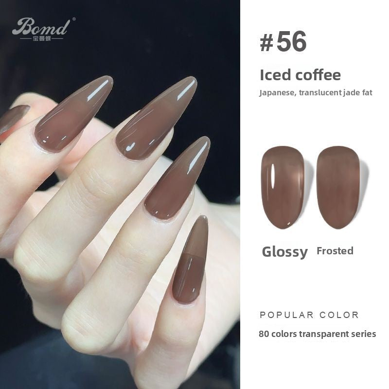 Ice-clear nude nail polish glue