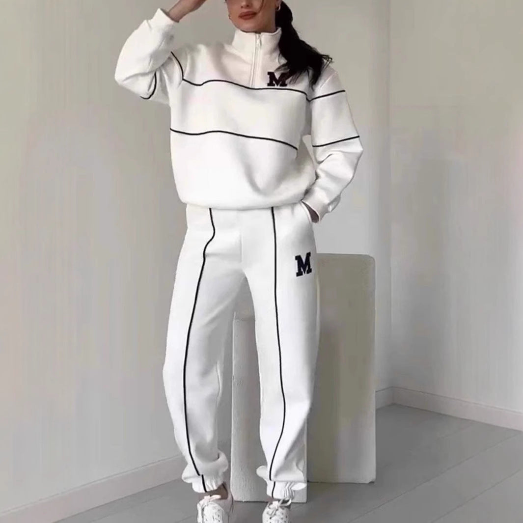 Womens 2 Piece Outfits Lounge Hoodless Pullover Sweatshirt  set