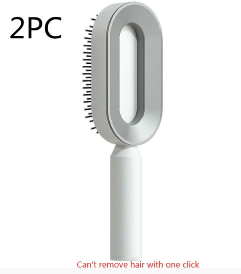 Self Cleaning Hair Brush For Women One-key Cleaning Hair Loss and  Massage Scalp