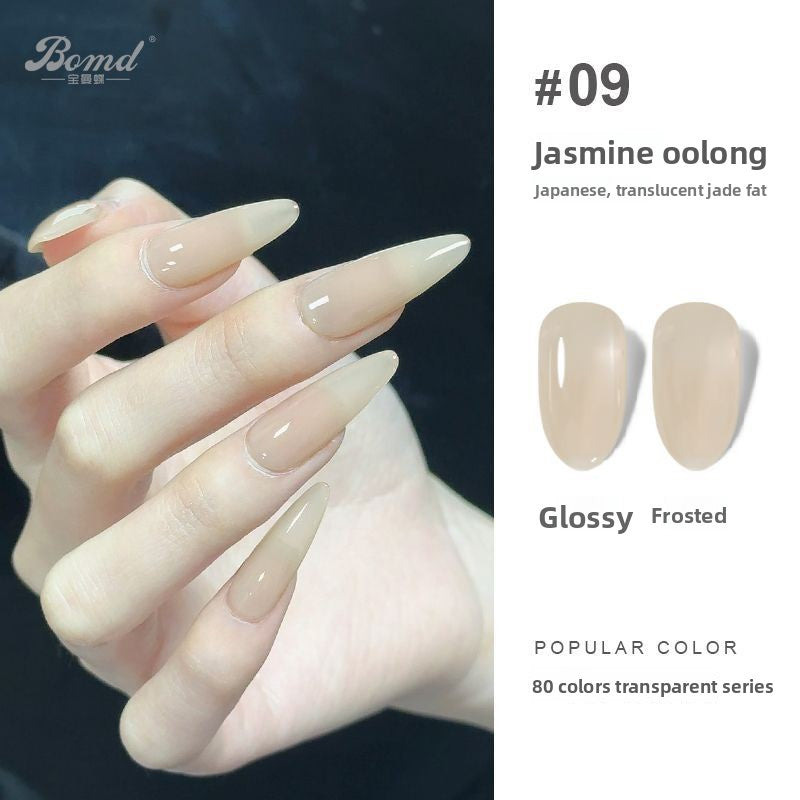 Ice-clear nude nail polish glue