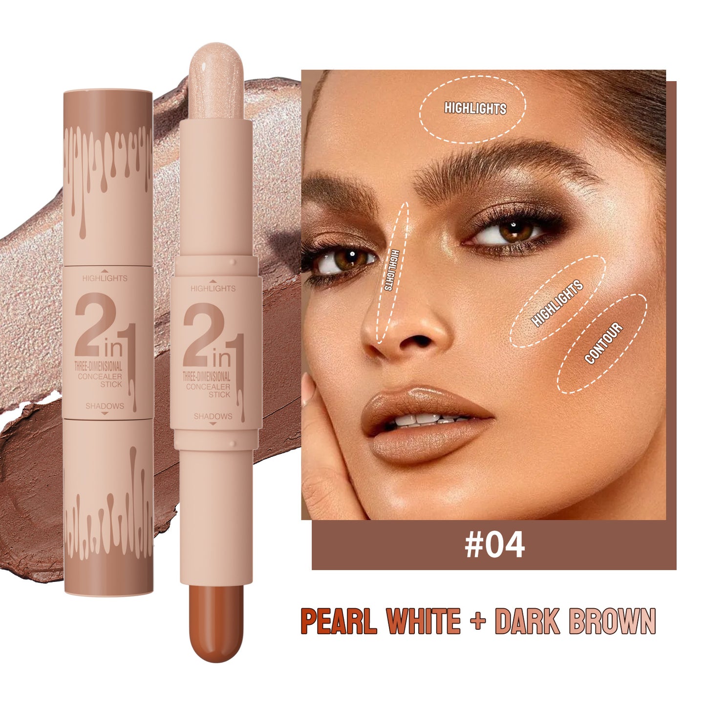 Makeup Three-dimensional    Double-head Fit Stick