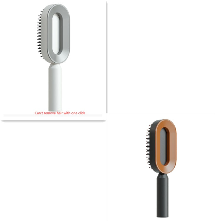 Self Cleaning Hair Brush For Women One-key Cleaning Hair Loss and  Massage Scalp