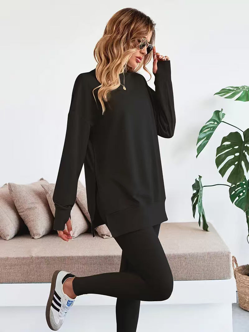 Sweatshirt And Leggings Two-piece Set